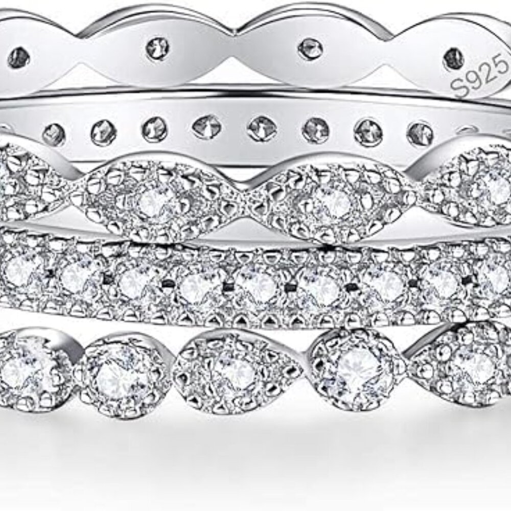 Handcrafted 925 Sterling Silver Stackable Rings W… - image 2